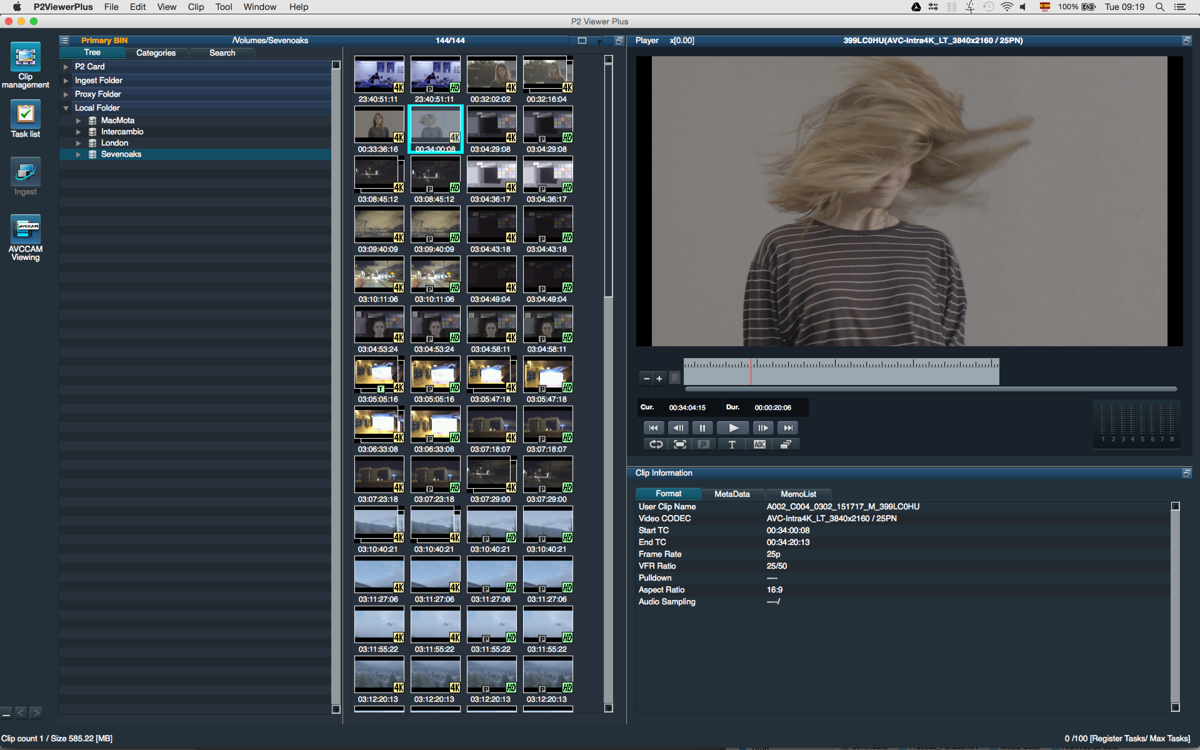 Varicam P2 viewer