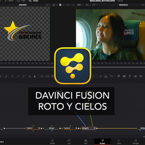 Curso Online DaVinci Fusion Roto y Cielos